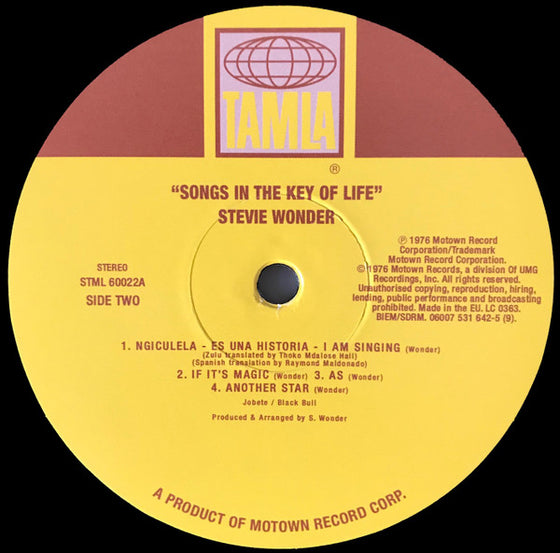 Stevie Wonder - Songs In The Key of Life  (2LP with a 7" vinyl)