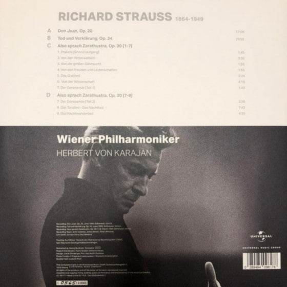 Richard Strauss - Don Juan, Tod Und Verklarung, Also Sprach Zarathustra - Herbert von Karajan (2LP)