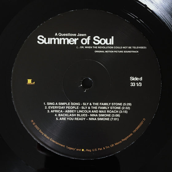 <tc>Summer Of Soul ... Or, When The Revolution Could Not Be Televised (2LP)</tc>