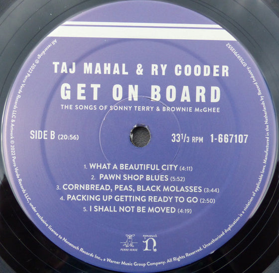Taj Mahal & Ry Cooder – Get On Board - The Songs Of Sonny Terry & Brownie McGhee