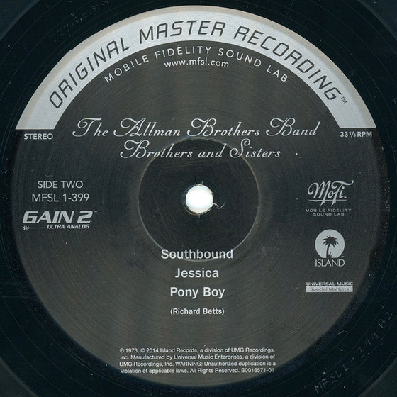 The Allman Brothers Band – Brothers And Sisters (Ultra Analog)