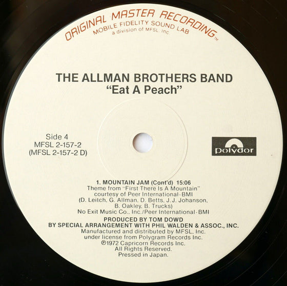 <tc>The Allman Brothers Band – Eat A Peach (2LP)</tc>