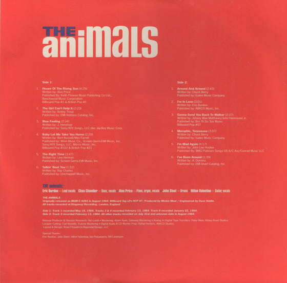 <tc>The Animals - The Animals (Mono)</tc>