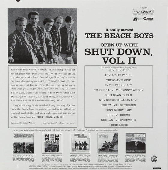 The Beach Boys - Shut Down Volume 2 (Mono, 200g)