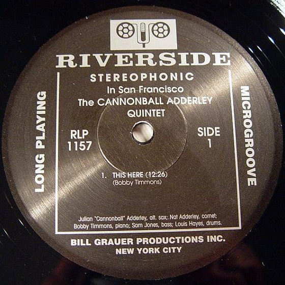 The Cannonball Adderley Quintet Featuring Nat Adderley – The Cannonball Adderley Quintet In San Francisco (2LP, 45RPM)