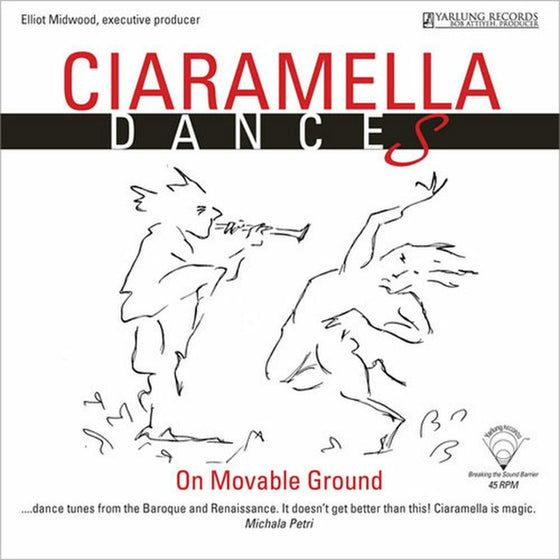 <transcy>The Ciaramella Ensemble - Dances On Movable Ground - Ortiz, Piccinini, Falconieri, ... (45 tours)</transcy>