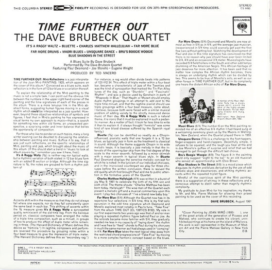 The Dave Brubeck Quartet - Time Further Out