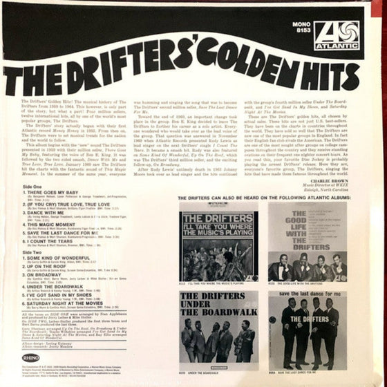 <tc>The Drifters - The Drifters' Golden Hits (Mono, vinyle translucide)</tc>