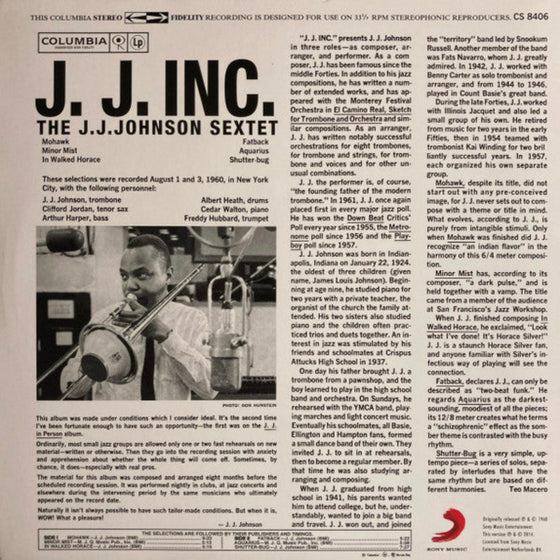 <transcy>The J.J. Johnson Sextet – J.J. Inc.</transcy>