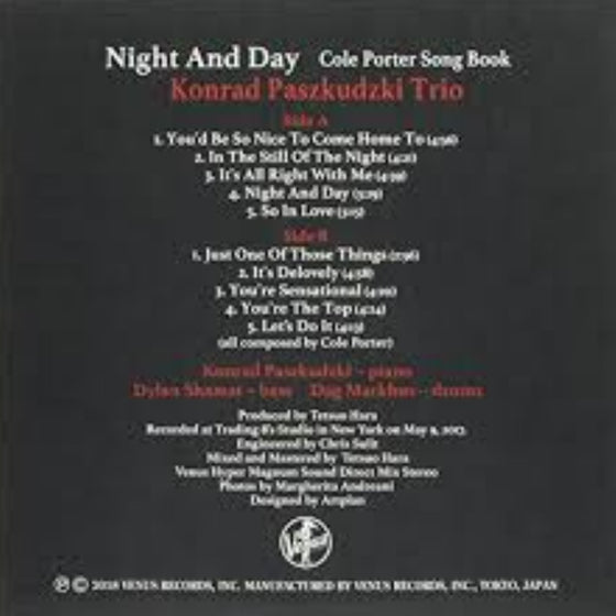 The Konrad Paszkudzki Trio - Night And Day (Cole Porter Song Book) (Japanese edition)