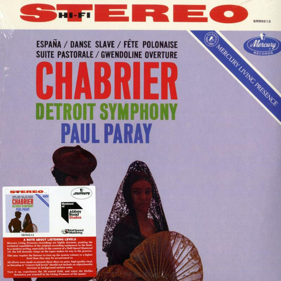 <transcy>The Music of Chabrier - Paul Paray & The Detroit Symphony Orchestra (Half-Speed Mastering)</transcy>