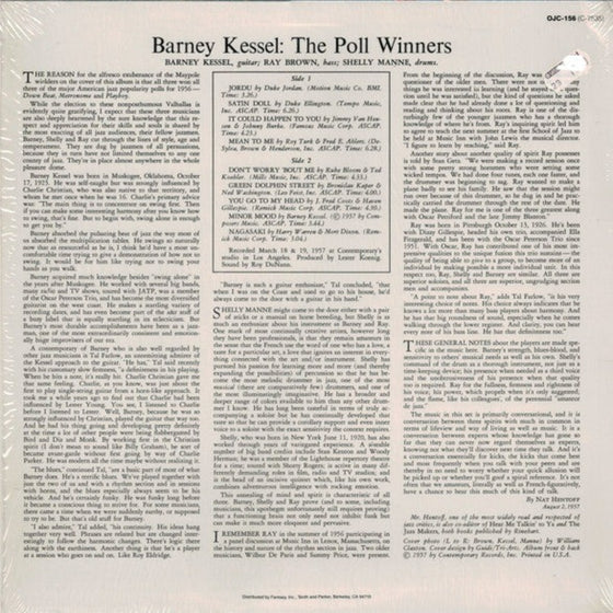 The Poll Winners - Barney Kessel with Shelly Manne & Ray Brown