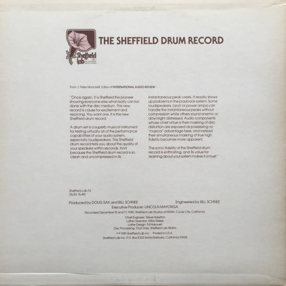 The Sheffield Drum Record (D2D)
