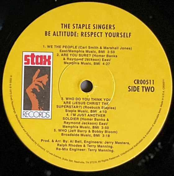 The Staple Singers – Be Altitude Respect Yourself