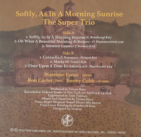 The Super Trio - As In A Morning Sunrise (Japanese edition)