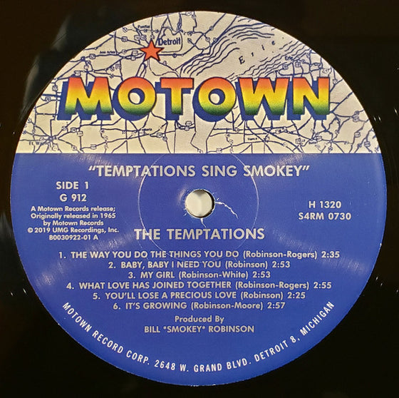 The Temptations - The Temptations Sing Smokey (Mono)