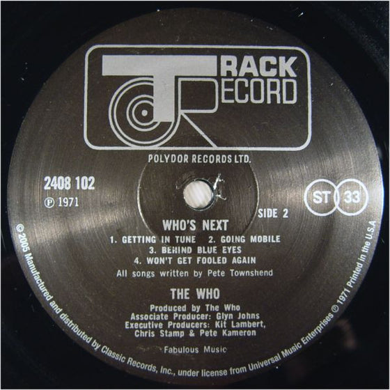 <tc>The Who – Who's Next (140g)</tc>