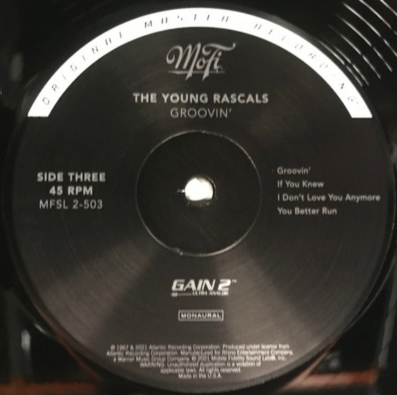 The Young Rascals - Groovin' (2LP, Mono, Ultra Analog, Half-speed Mastering, 45 RPM)