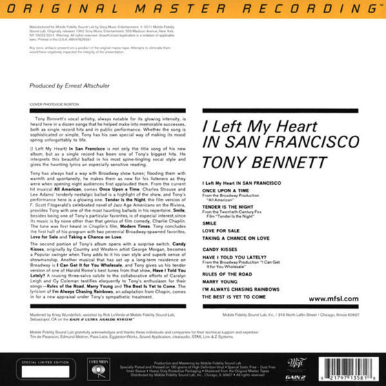 Tony Bennett – I Left My Heart In San Francisco (Ultra Analog, Half-speed Mastering)
