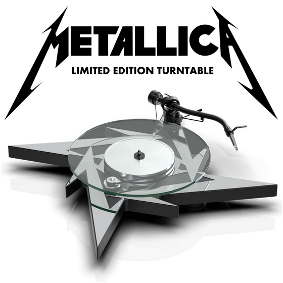 Turntable Pro-ject Metallica Limited Edition (Clamp and dustcover not included)