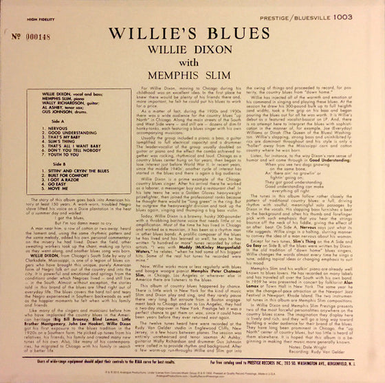 Willie Dixon & Memphis Slim - Willie's Blues (200g)