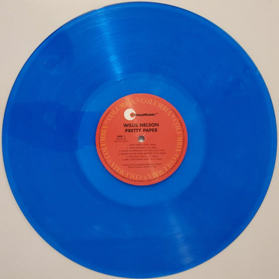 <transcy>Willie Nelson – Pretty paper (vinyle translucide bleu)</transcy>
