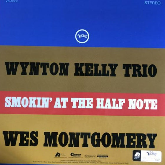 Wynton Kelly Trio and Wes Montgomery - Smokin' At The Half Note (2LP, 45RPM, 180g)