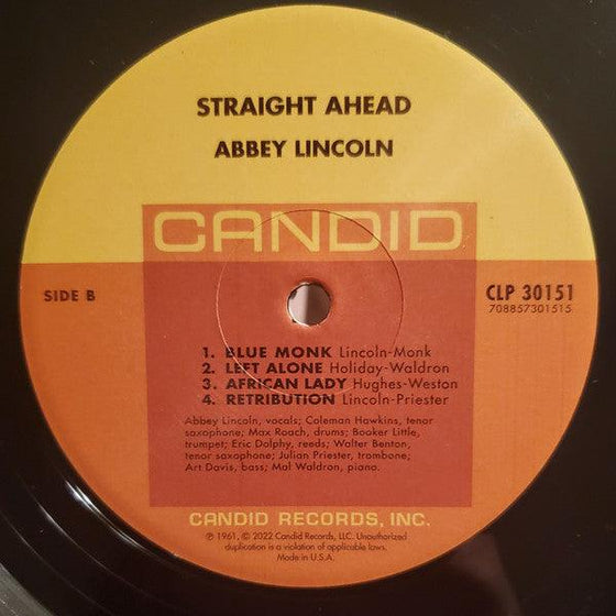 Abbey Lincoln - Straight Ahead (Candid) - AudioSoundMusic