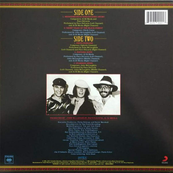 Al Dimeola, John McLaughlin, Paco Delucia - Friday Night in San Francisco (1LP, 33RRPM) - AudioSoundMusic