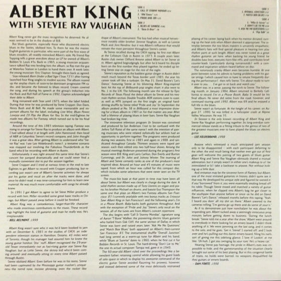 Albert King With Stevie Ray Vaughan ‎– In Session (2LP, 45RPM) - AudioSoundMusic