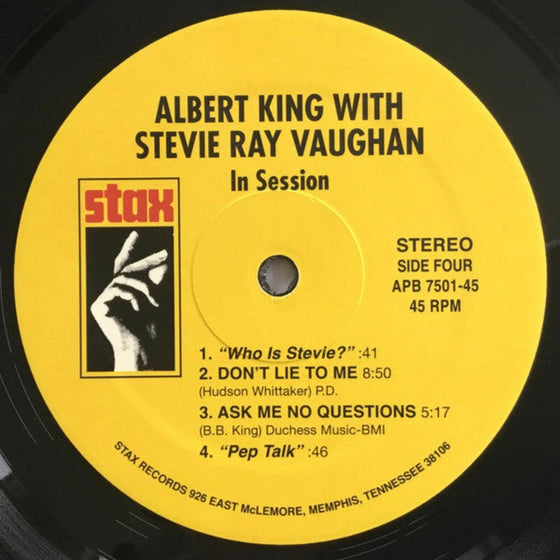 Albert King With Stevie Ray Vaughan ‎– In Session (2LP, 45RPM) - AudioSoundMusic