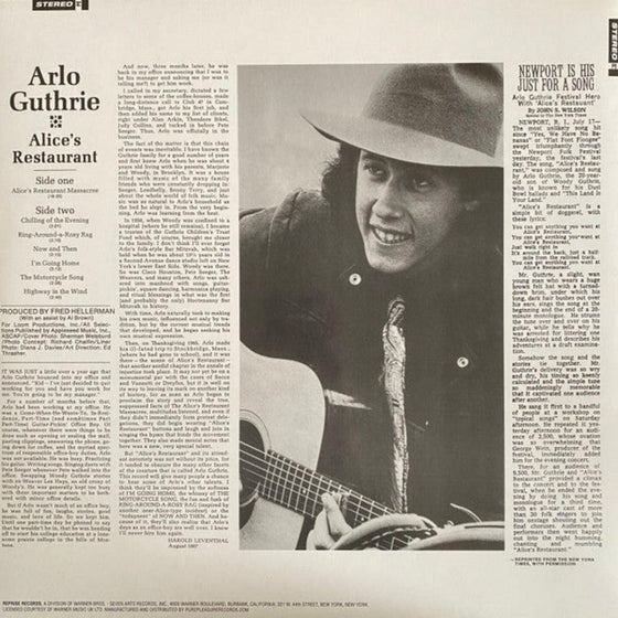 Arlo Guthrie - Alice’s Restaurant - AudioSoundMusic