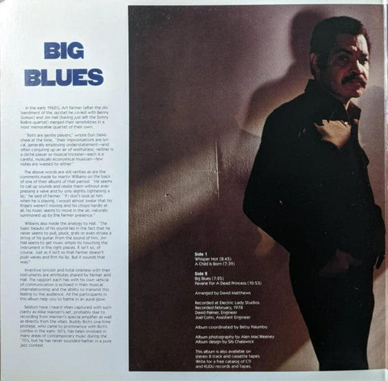 Art Farmer & Jim Hall - Big Blues (1LP, 33RPM, Org Music) - AudioSoundMusic