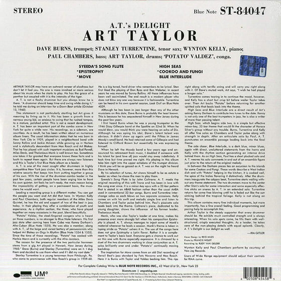 Art Taylor – A.T.'s Delight (2LP, 45RPM, Number 1575) - AudioSoundMusic