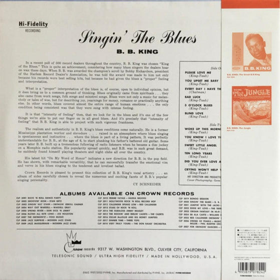 B.B. King - Singin' The Blues (Japanese edition) - AudioSoundMusic