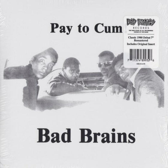 Bad Brains - Pay To Cum (7'', 45RPM) - AudioSoundMusic