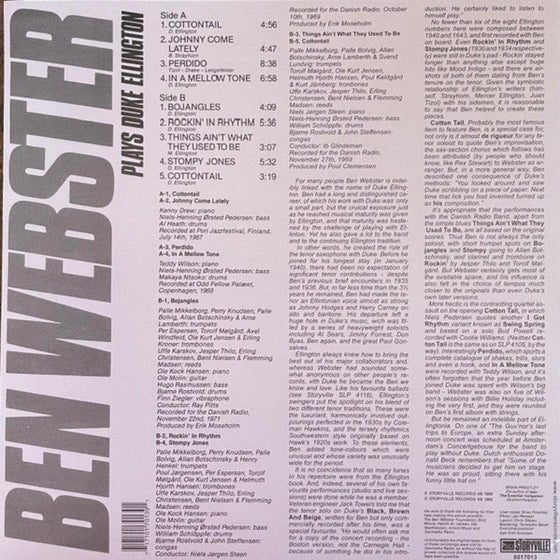 Ben Webster - Plays Duke Ellington - AudioSoundMusic