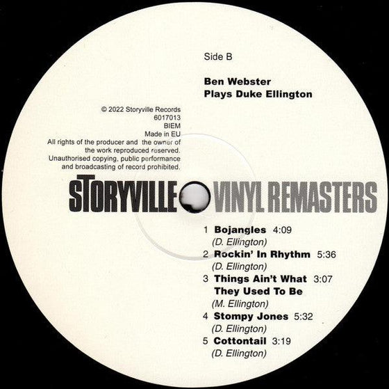 Ben Webster - Plays Duke Ellington - AudioSoundMusic