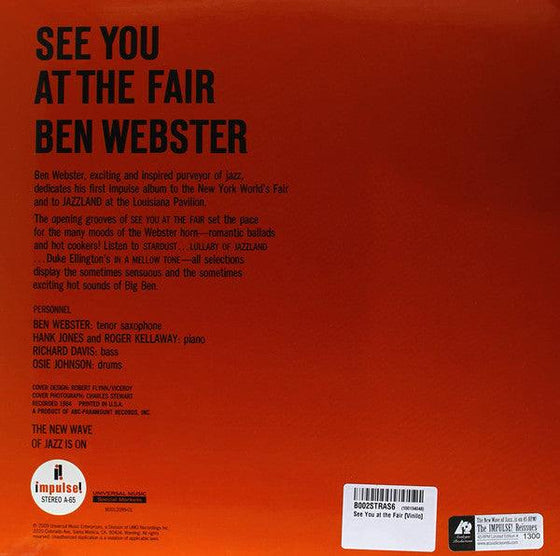 Ben Webster - See You at the Fair (2LP, 45RPM) - AudioSoundMusic