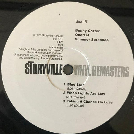 Benny Carter Quartet - Summer Serenade - AudioSoundMusic