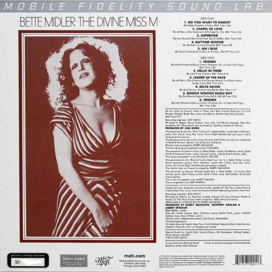 Bette Midler – The Divine Miss M (MOFI Silver Label, Ultra Analog) - AudioSoundMusic