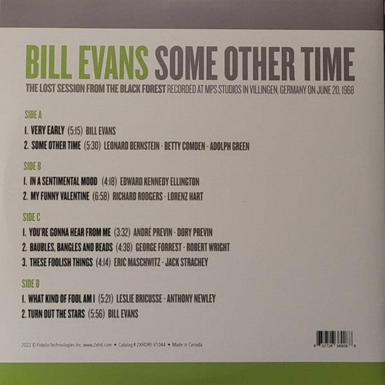 Bill Evans - Some Other Time Volume 1 (2LP, 45RPM, 200g) - AudioSoundMusic