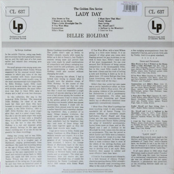 Billie Holiday - Lady Day (mono) - AudioSoundMusic