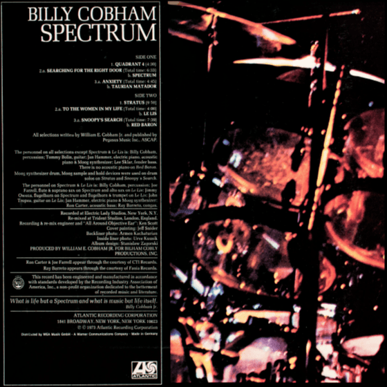 Billy Cobham - Spectrum (Translucent Blue vinyl) - AudioSoundMusic