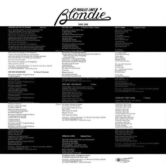 Blondie – Parallel Lines (Half-speed Mastering) - AudioSoundMusic