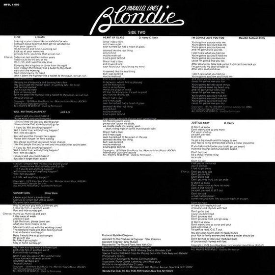 Blondie – Parallel Lines (Half-speed Mastering) - AudioSoundMusic