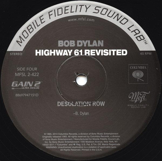Bob Dylan – Highway 61 Revisited (2LP, 45RPM, Ultra Analog, Half-speed Mastering) - AudioSoundMusic