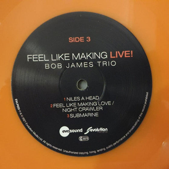 Bob James Trio – Feel Like Making LIVE! (2LP, Orange vinyl) - AudioSoundMusic