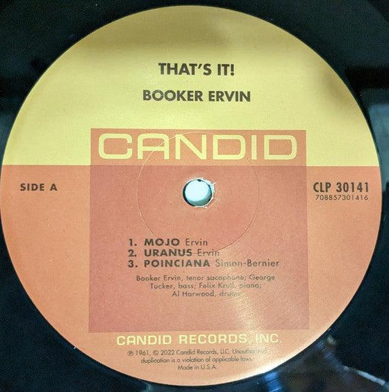 Booker Ervin - That's It (Candid) - AudioSoundMusic