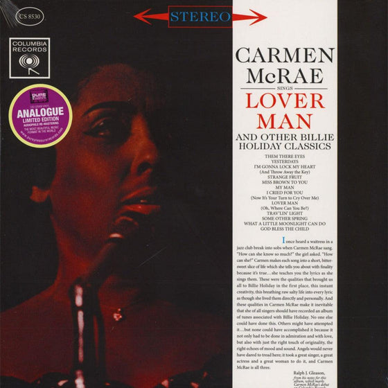 Carmen McRae - Sings Lover Man & Other Billie Holiday Classics - AudioSoundMusic
